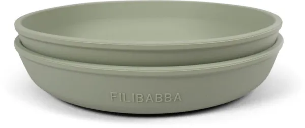 Silikontallrik - grön